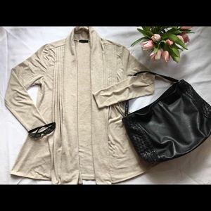 Press tailored cotton cardigan